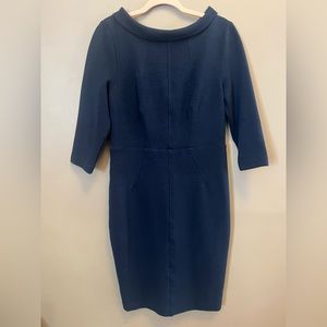 Boden navy 3/4 sleeve dress
